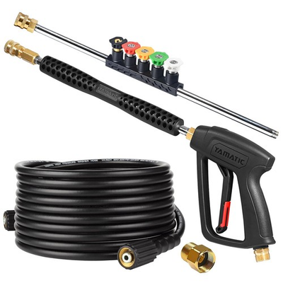 #ad Pressure Washer Gun and Hose Kit 25 FT Kink Resistant Power Washer Hose and ... $91.22