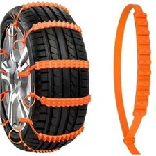 1pcs Universal Reusable Anti-skid Tire Chains Plastic Snow Traction Straps For