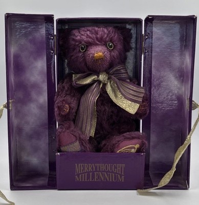 Merrythought Millennium magnet Teddy Bear 2000 Boxed Ltd edition