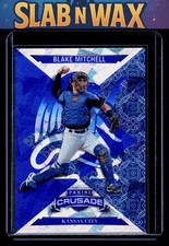 2025 Panini Crusade Blake Mitchell #22 Royals Crusade Blue Cracked Ice