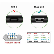 90 Degree Micro USB2.0 Male to Micro USB Male 5Pin Ultra Slim Flat Data Charg...