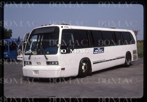 MIDWAY AIRPORT. GM RTS BUS #103. CHICAGO (IL). Original Slide 1996.