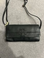 Tory Burch McGraw Crossbody Bag in Black Pebbled Leather