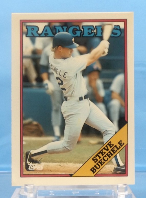 1988 Topps Tiffany #537 - Steve Buechele - Texas Rangers - Near Mint
