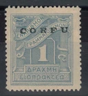 CORFU' (OCC. ITALIAN) 1941 tax marker 1d light blue MNH** ©