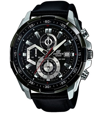Casio Edifice Mens Watch EFR-539L-1AVUDF Black Silver