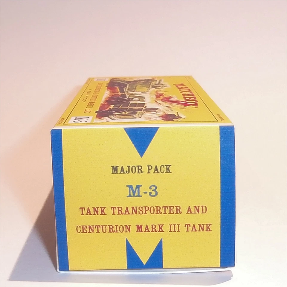 Matchbox Major Pack 3 a Antar Centurion Tank Transporter E Style Repro Box - Image 3 of 4