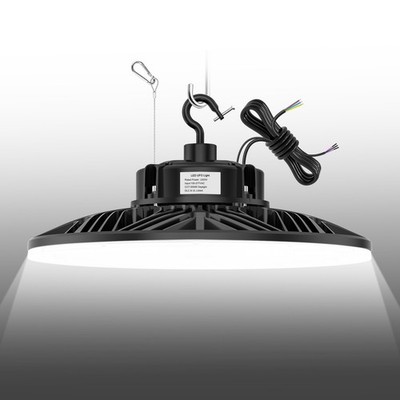 KUKUPPO 240W 36000LM LED Warehouse Gym Industrial Lamp Commercial High Bay Light