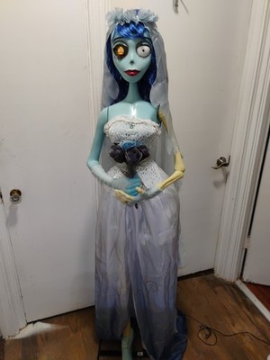 Disney Corpse Bride Emily 20th Anniversary Halloween 5 Ft Animatronic Gemmy READ