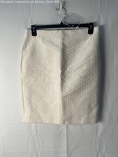 NWT J. Crew Women's Tan/White Pencil Skirt, Sz. 10
