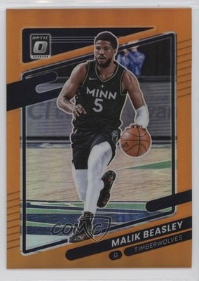 2021-22 Panini Donruss Optic Orange Prizm 80/199 Malik Beasley #70 v9t