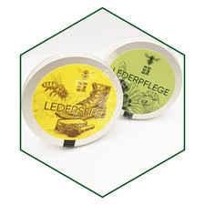 Lederseife und Lederbalsam je 100 ml mit Bienenwachs aus eigener Imkerei