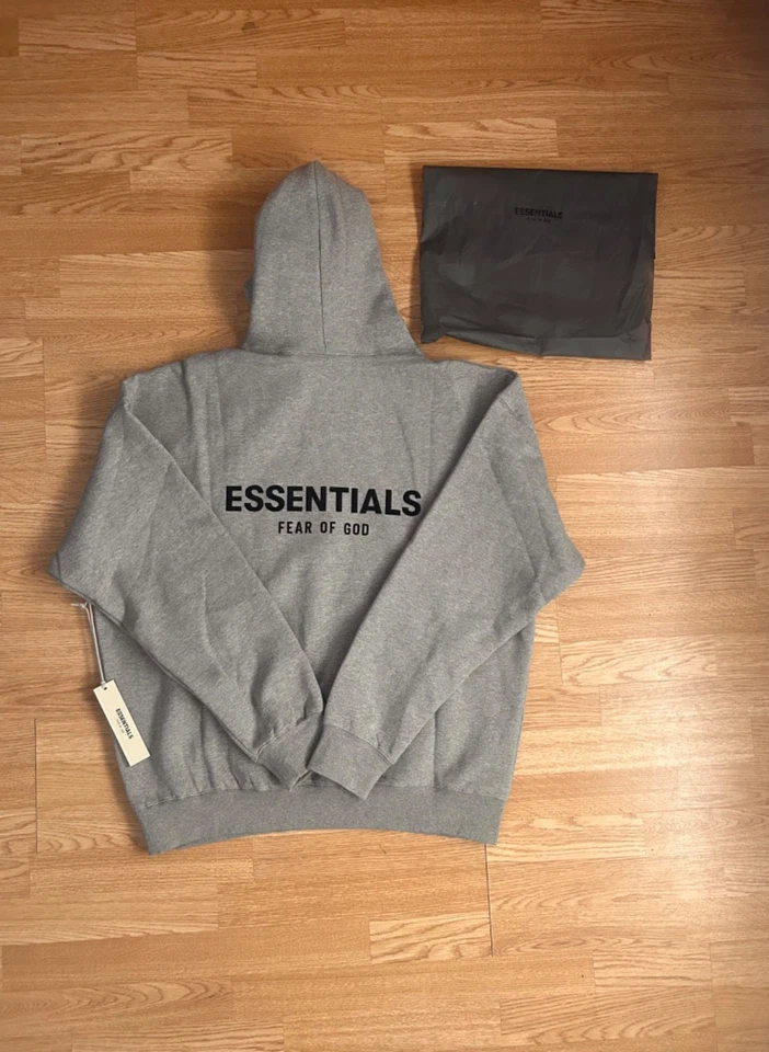 Hoodie essentials fear of god size M grey - Imagen 2 de 4