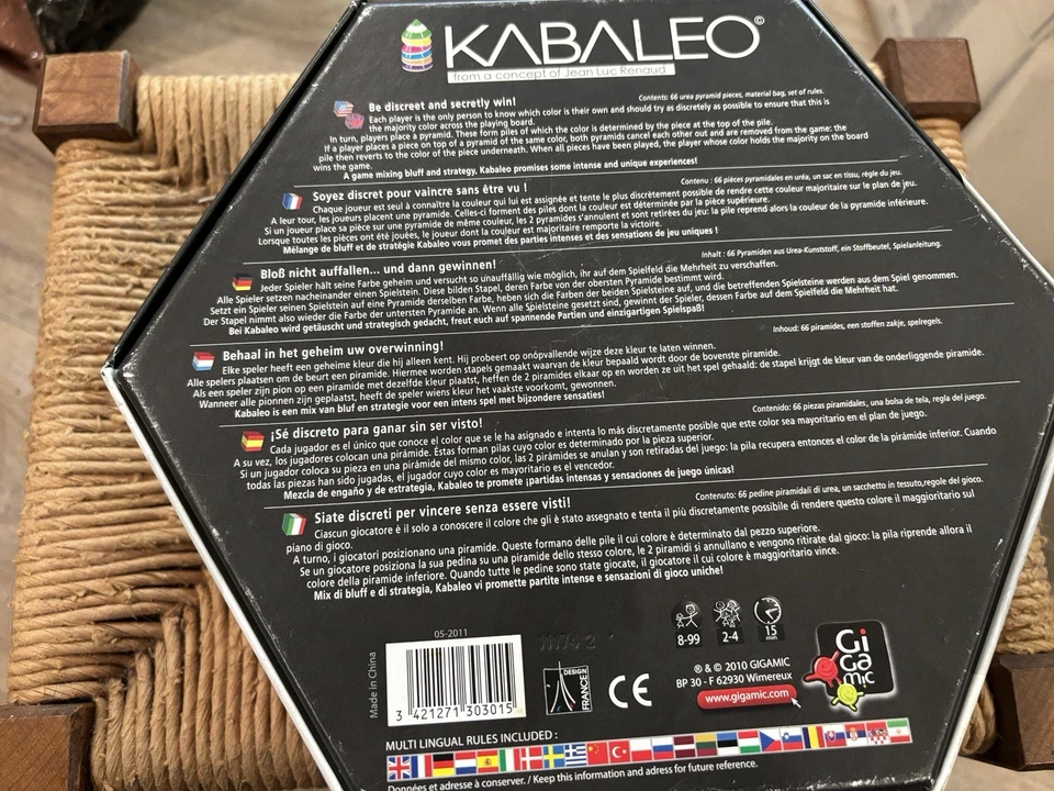 Juego de Estrategia Abstracto Kabaleo Gigamic Completo Foto 2 de 3