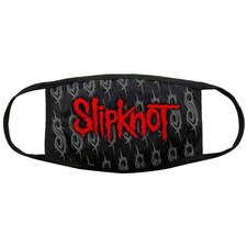 Men's Slipknot Red Logo  Sigils Face Mask Black
