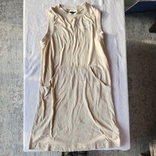 Nike Women’s Beige Jersey Dress Organic Cotton Pocket Size Small