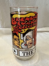The Sunday Funnies Glass Tumbler Brenda Starr Reporter New York News 1976 Dot Cy