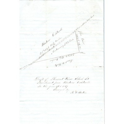 1867 Handwritten Draft - Pleasant View School Welsh Mountain Andrew Caldwell D21