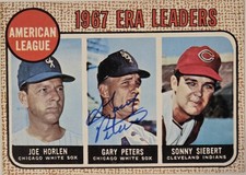 American League 1967 ERA Leaders (Joe Horlen / Gary Peters / Sonny Siebert)