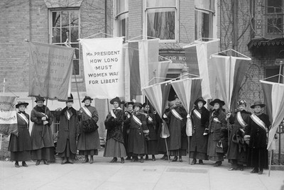 Historical moment Women March at the New-York Historical Society
