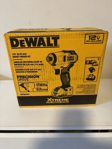 DeWalt DCF801F2 12V MAX Brushless Xtreme Sub-Compact 1/4" HEX Impact Driver Kit