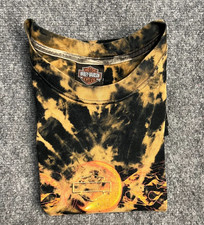 VINTAGE Y2K Harley-Davidson Shirt Large Spiral Tie Dye Mt McKinley Made in USA