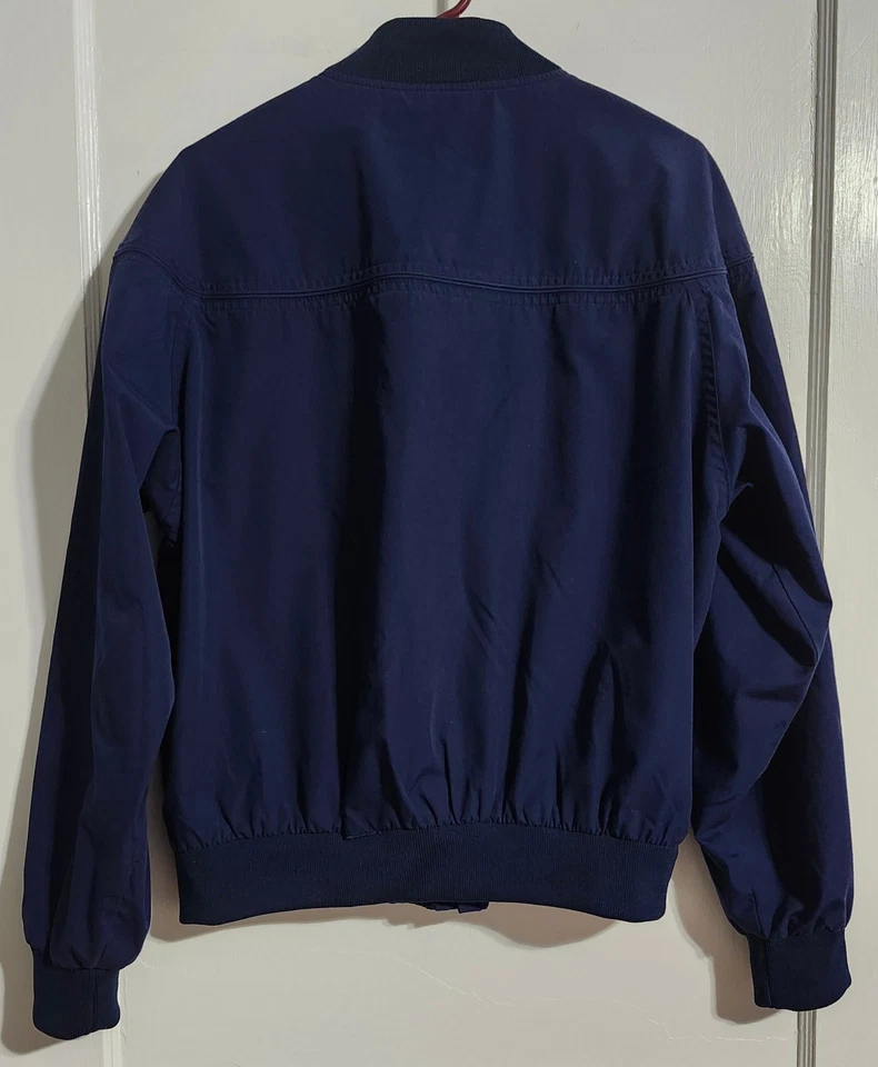 CHAQUETA CLÁSICA PARA HOMBRE ~ KNIGHSBRIDGE HARRINGTON ~ AZUL MARINO (GRANDE 42-44) ¡BONITA! Foto 2 de 4