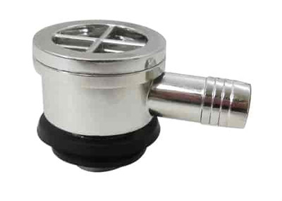 RPC R7800 CHROME UNIVERSAL CHECK VALVE BRATHER /BRAKE BOOSTER/VACUUM RESERVOIR-P