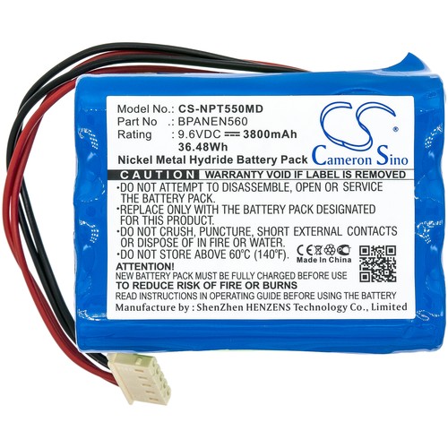 Batteria per Covidien N550 N560 Nellcor Mediana M6008-O 069308 BPANEN560 M6008-0 - Foto 3 di 6