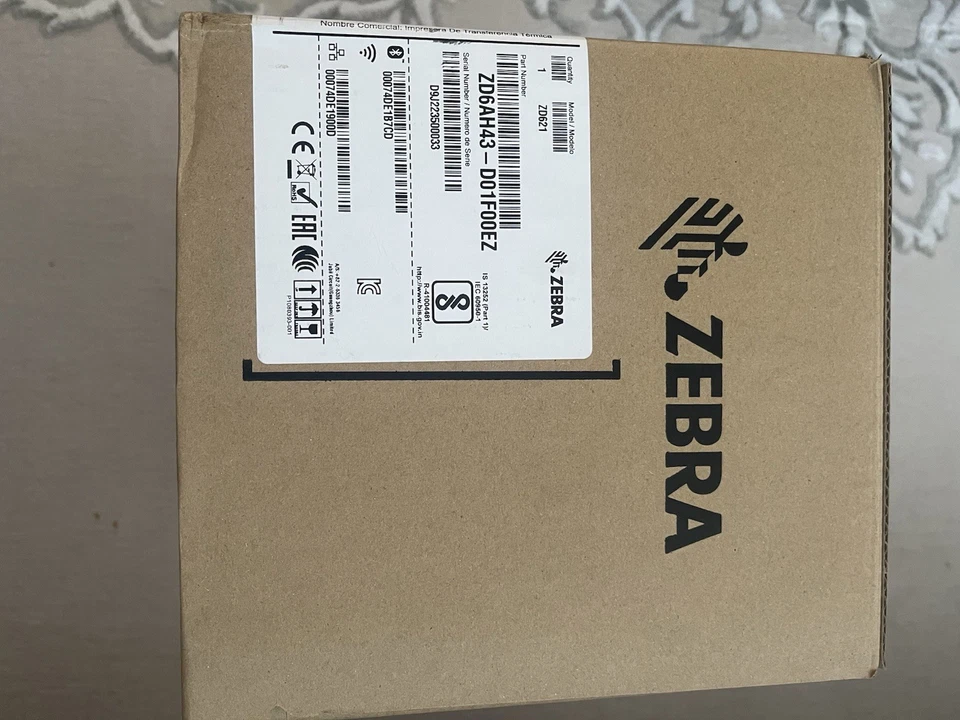 Zebra ZD6AH42-D01F00EZ ZD621-HC Direct Thermal Label Receipt Printer USB BT NFC - Image 3 of 4