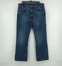 Levi's 517 Jeans Mens 34x30 Bootcut Waterless Med Dark Wash Denim Zip Fly