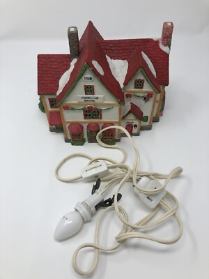 Lemax 1993 Christmas Shoppe Porcelain Lighted House - Christmas Village Collectible