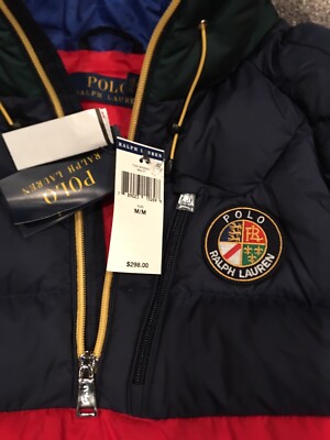 Polo Ralph Lauren Big Crest Cookie Patch Hooded Pullover Puffer