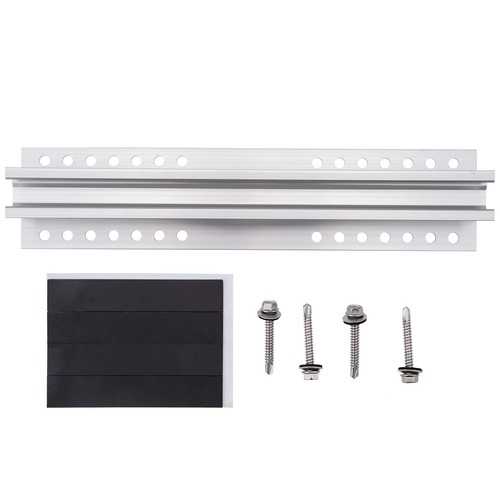 Alu Solarpanel Solarmodul Halterung Trapezblech Flachdach PV Befestigungsschiene - Bild 13 von 30