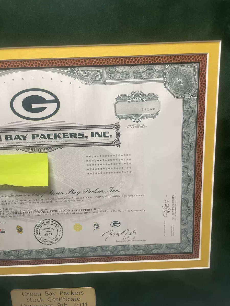 green bay packers stock