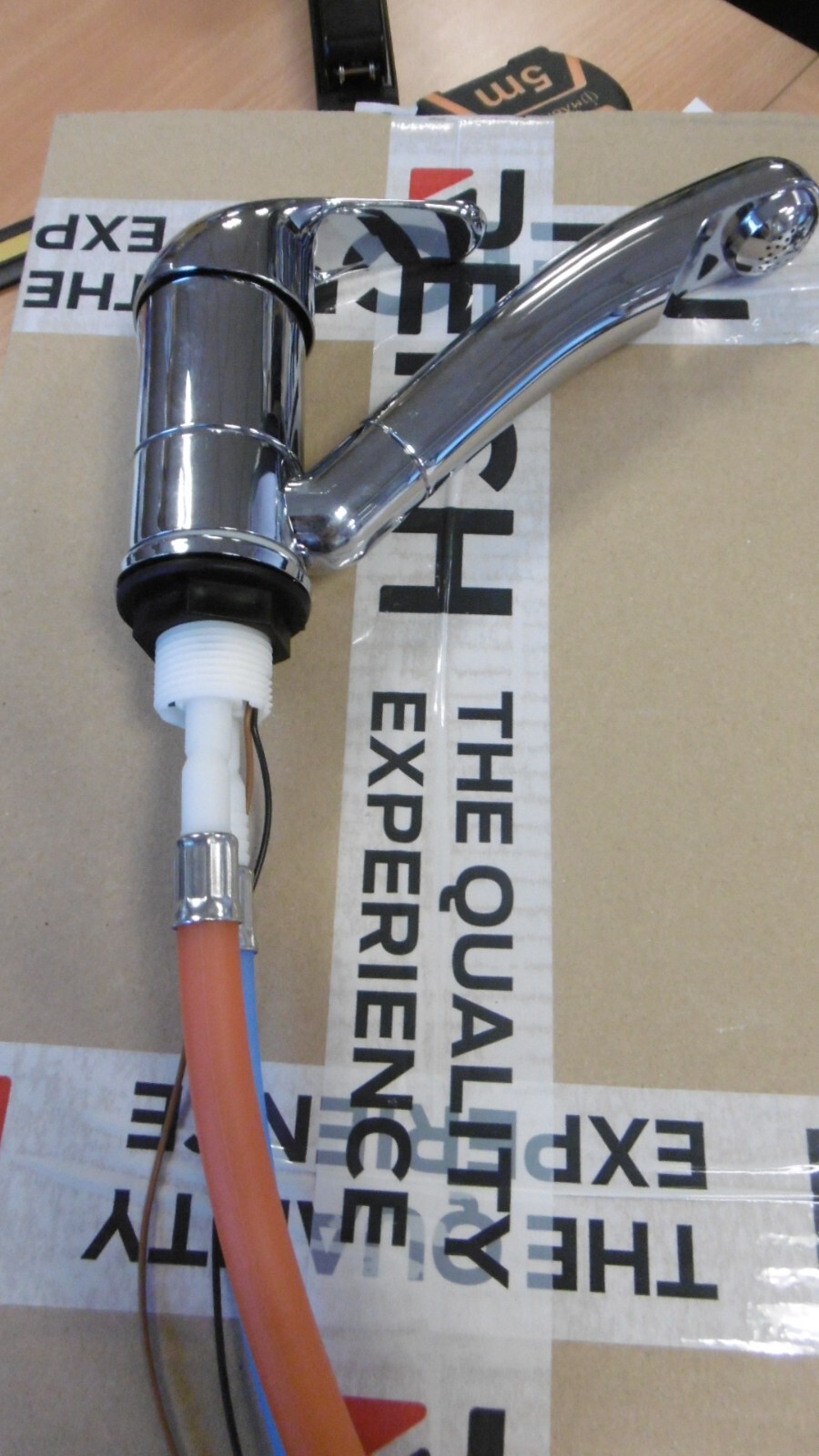 MARINE, MOTORHOME & CARAVAN REICH KAMA MIXER TAP (CHROME) 27MM HOLE WITH TAILS