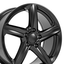 18 Inch Satin Black Rims Set4 Fit Camaro C4 Corvette - C8 Z06 Wheels
