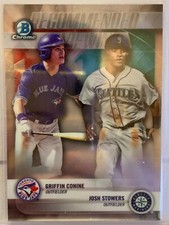 2018 Bowman Chrome Draft Recommended Viewing JOSH STOWERS / GRIFFIN CONINE
