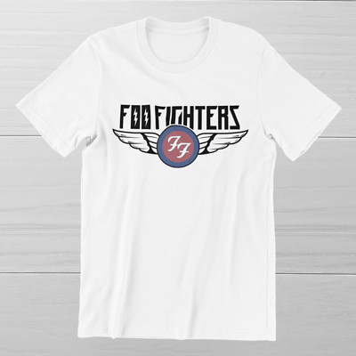 FOO FIGHTERS Flash Wings T-Shirt Heavy Metal Rock Band on Ring Spun Cotton Tee