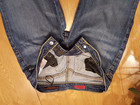 AG ADRIANO GOLDSCHMIED "THE SHORTY" CROP/CAPRI BLUE DENIM JEANS SIZE 29 EUC — photo 6