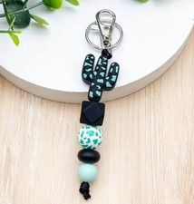 Chic Silicone Beaded Keychain