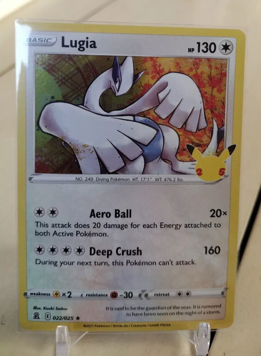 Lugia & Ho-oh - Pokemon Celebration Card Lot - Legendary Holo Foil -  022/025 & 001/027