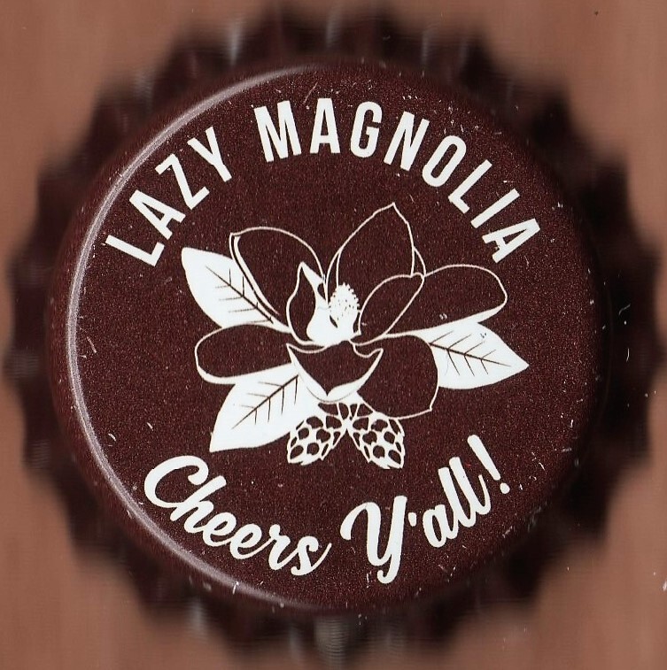 USA Plastic Lined Beer Crown Bottle Cap: Lazy Magnolia Brewing