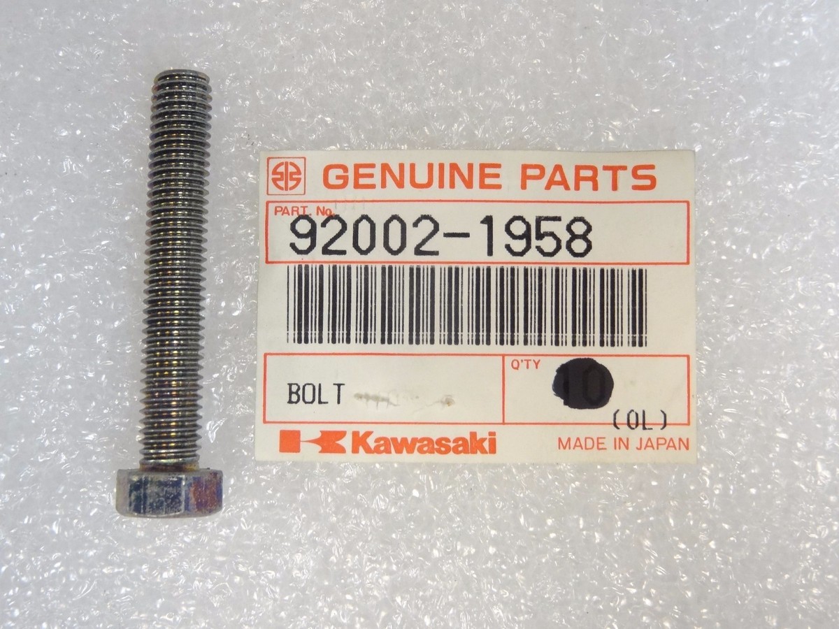 0412-002 乗馬フィットネス Kawasaki NOS NEW 92002-1958 Bolt 8x50 ZX ZX750 ZX600 ZX550 GPz