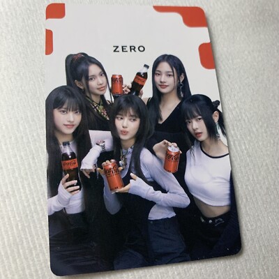 NEWJEANS Girls Zero Beach Edition Celeb Photo Card K-Pop Group Coke Zero
