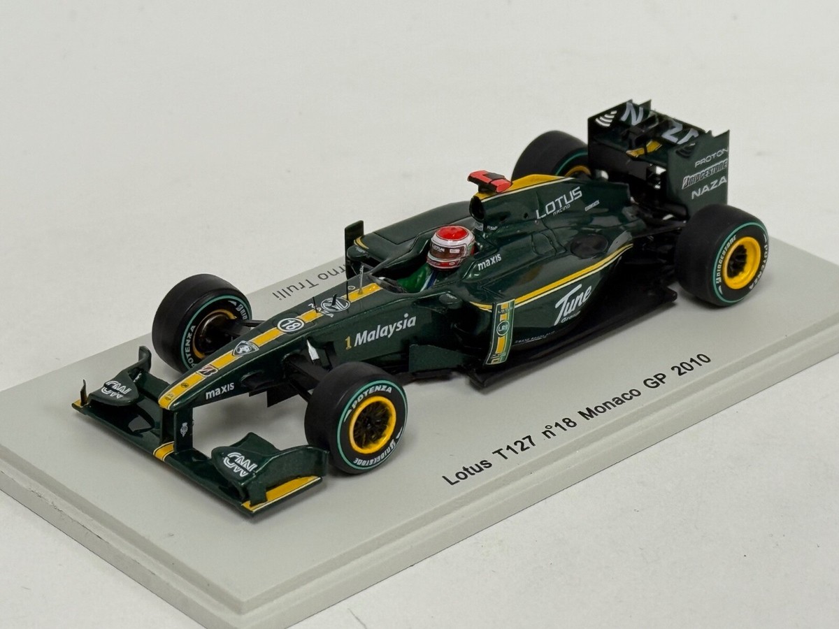 1/43 Spark F1 Lotus T127 car #18 from the 2010 Monte Carlo Grand