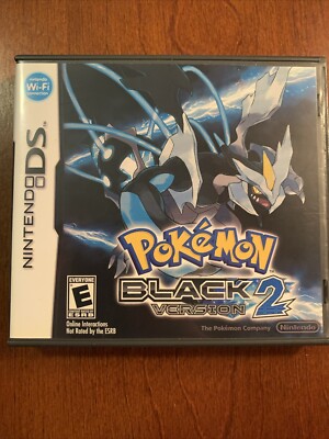Pokemon Black Version 2 Nintendo DS Replacement Case ONLY No Game - For Display
