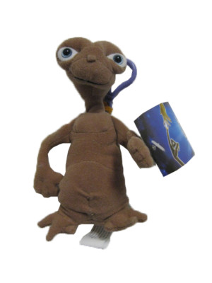 ** R@RE ** E.T. The Extra-Terrestrial 6'' Plush Key-Chain Clip-On BRAND NEW