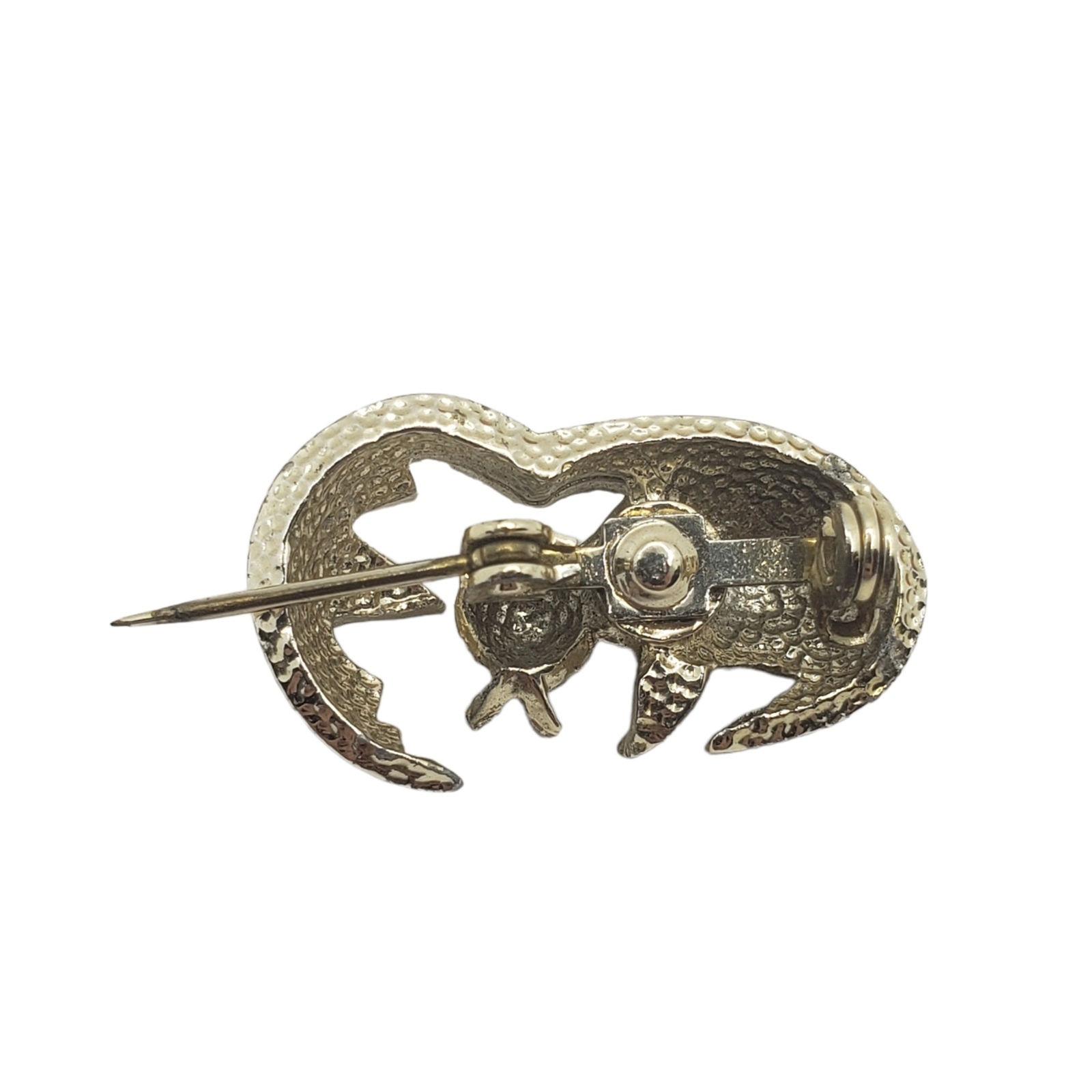 Gold Tone Hatching Easter Egg Chick Brooch Pin Em… - image 5