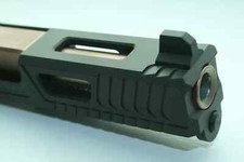 Custom Complete Upper Slide for Glock 19 w/ Copper Barrel Optic Cut G19 Hi Sight